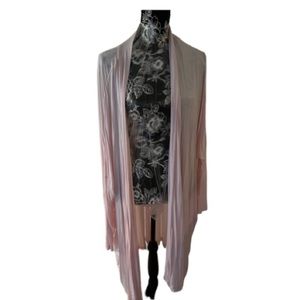 UGG size XL pink light weight long sleeve sweater / kimono like new open front